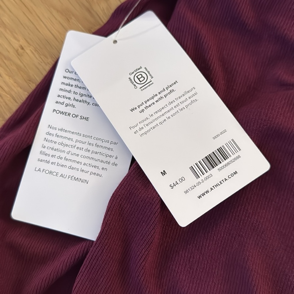 NWT Athleta Well Rested Rib Sleep Tank - Picture 6 of 6